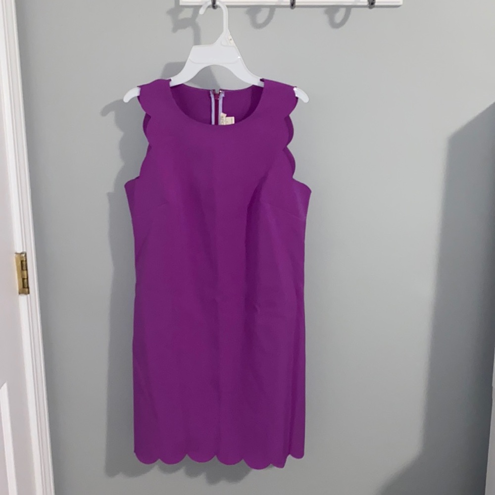 Magenta J. Crew Scalloped Dress